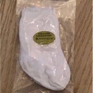 American Girl Doll White Socks Knit Cotton Molly Caroline Logan Marie Grace New